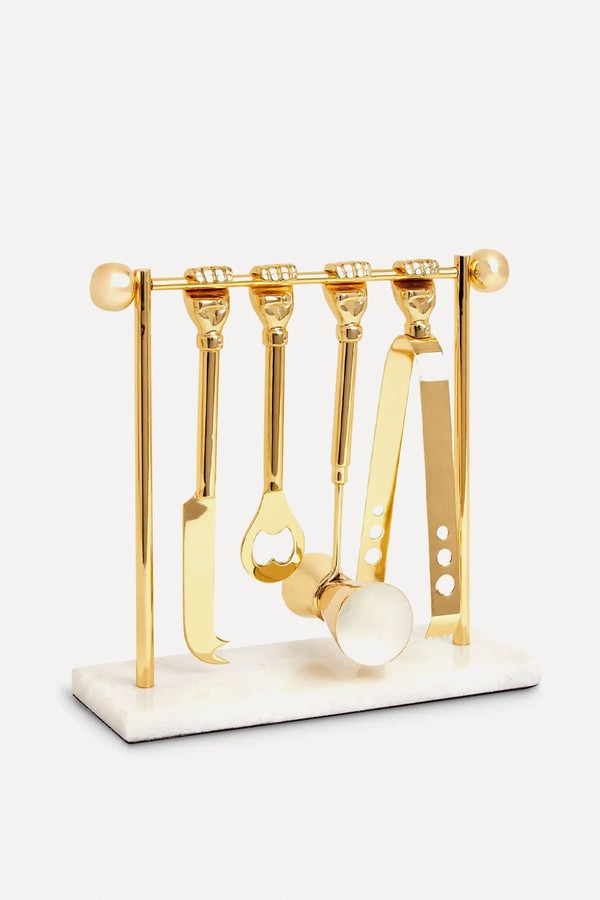 Barbell Barware Set from Jonathon Adler