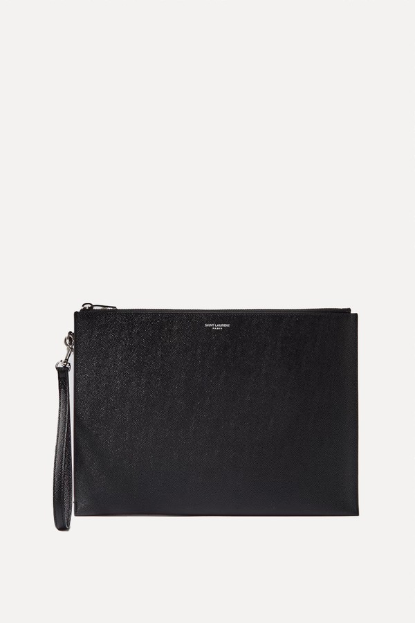 Leather Zipped Clutch from Saint Laurent