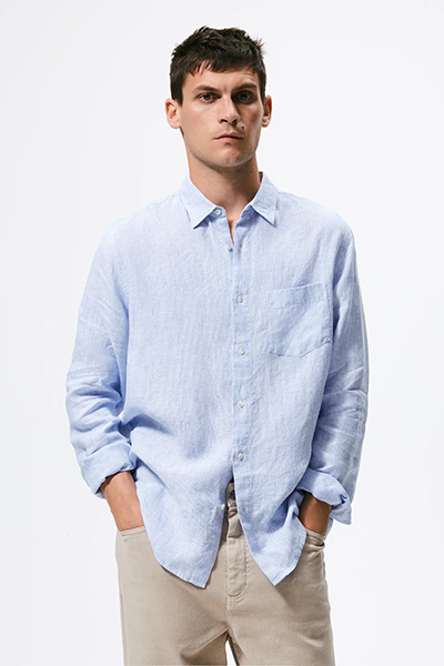 Stipped Linen Shirt