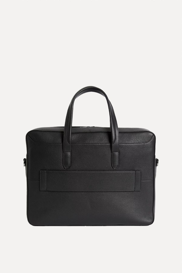 Leather Pebble Grain Laptop Bag from Autograph