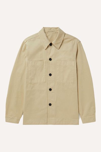 Garment-Dyed Cotton Overshirt