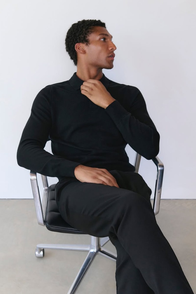 Merino Knitted Polo Jumper