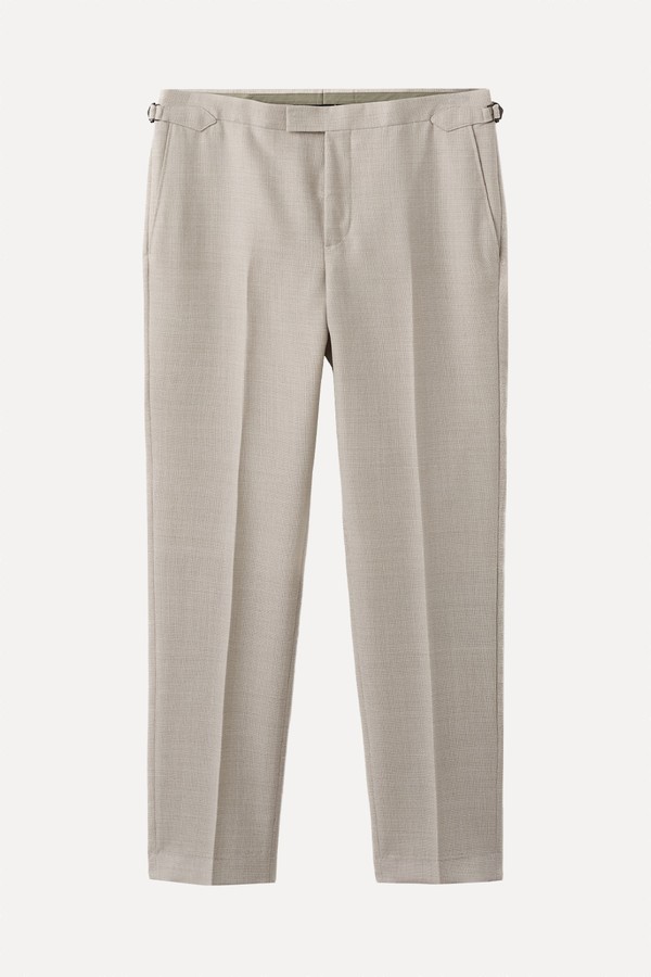 Slim Fit Trousers 100% Vitale Barberis Canonico® Wool