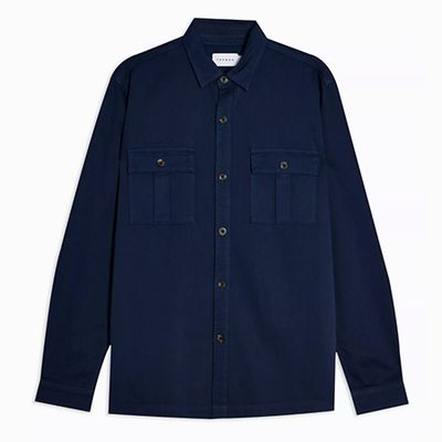 Navy Tencel Shirt