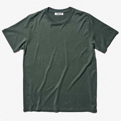 Crew Neck T Shirt In Khaki