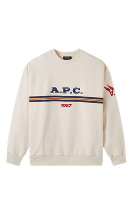 Adam Logo-Print Organic Cotton-Jersey Sweatshirt from A.P.C