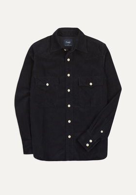 Corduroy Two-Pocket Western Shirt from Drake’s