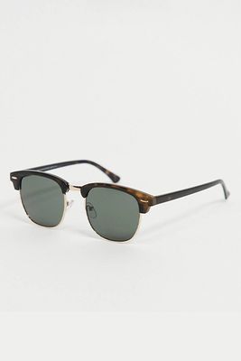 Retro Sunglasses In Tort from New Look