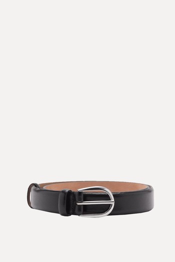 Buckle Leather Belt from Mango