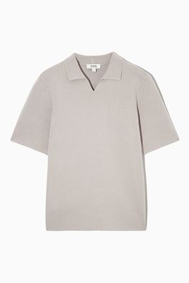 Regular-Fit Knitted Polo Shirt from COS