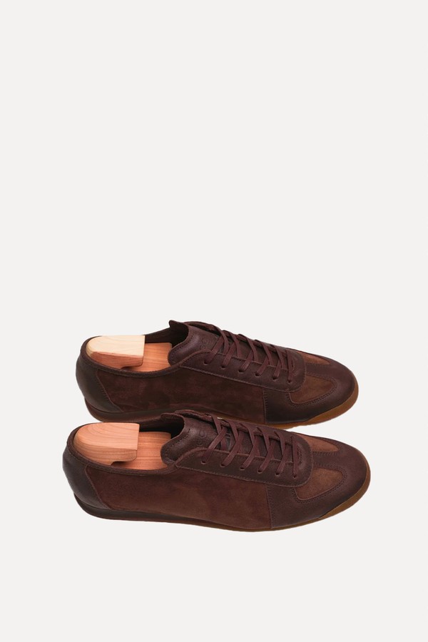 The Roma Chestnut Leather Sneakers