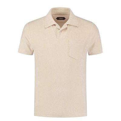 Shell Terry Towelling Polo Shirt