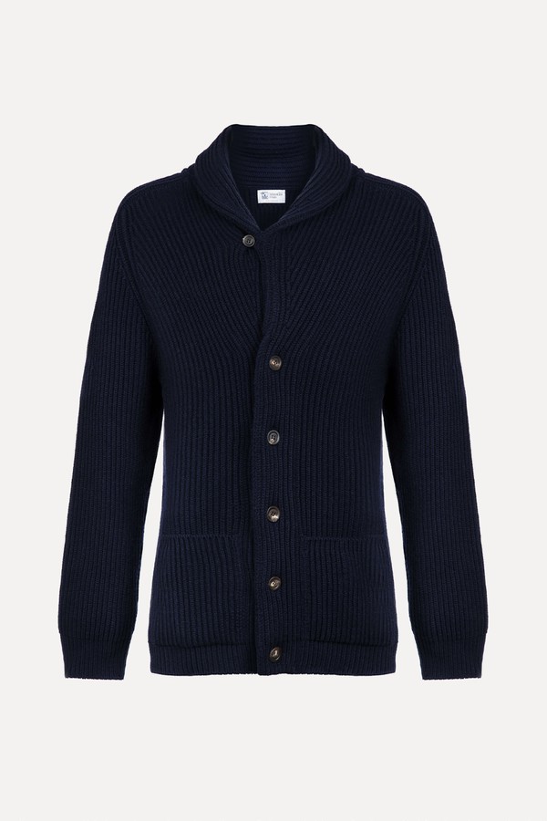 Shawl Collar Cashmere Cardigan from Johnstons Of Elgin