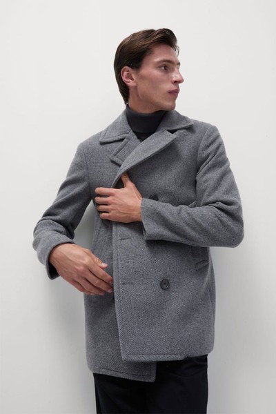 Double Breasted Revere Peacoat from Marks & Spencer