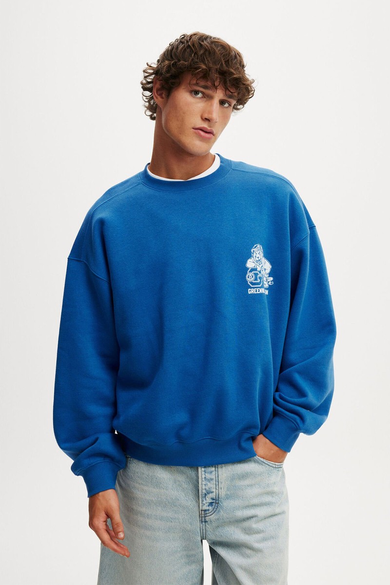 Graphic Crew Sweater from Cotton On