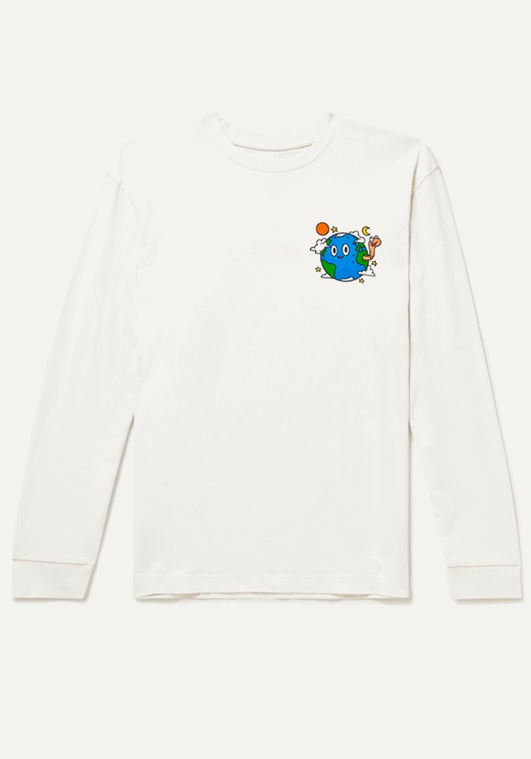 Opus Printed Organic Cotton-Jersey T-Shirt