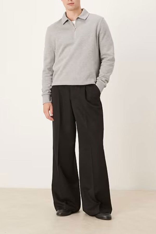 Smart Pleated Loose Leg Trousers from ASOS Design