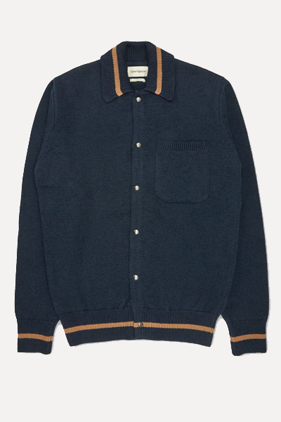 Roxwell Knitted Jacket Anders Navy