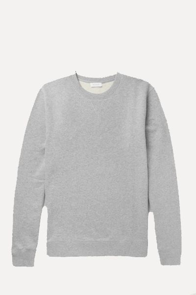 Brushed Loopback Cotton-Jersey Sweatshirt from Sunspel