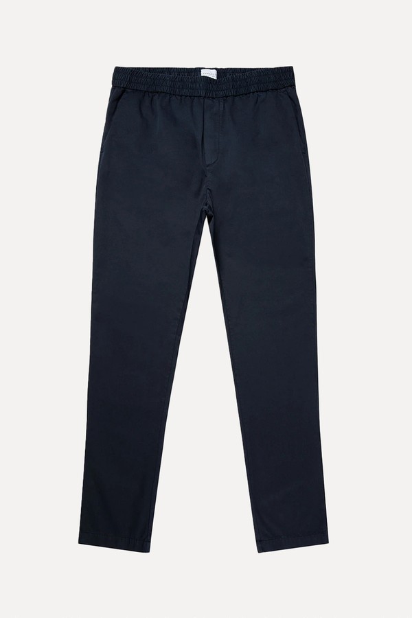 Cotton Linen Drawstring Trousers from Sunspel