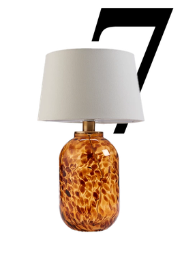 Tortoiseshell Glass Table Lamp from John Lewis