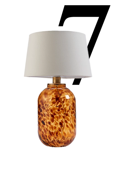 Tortoiseshell Glass Table Lamp from John Lewis