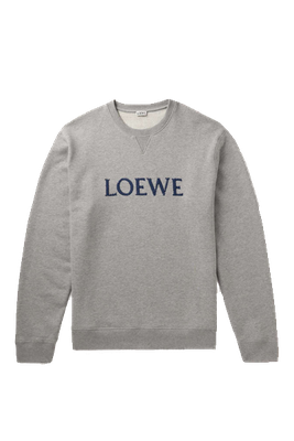 Embroidered Cotton-Jersey Sweatshirt from Loewe
