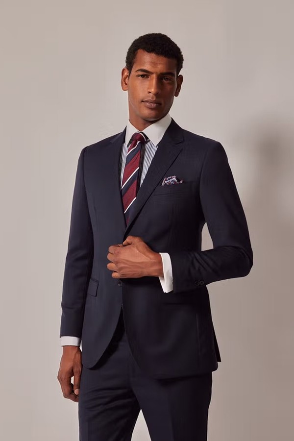 Birdseye Wool Slim Fit Suit 