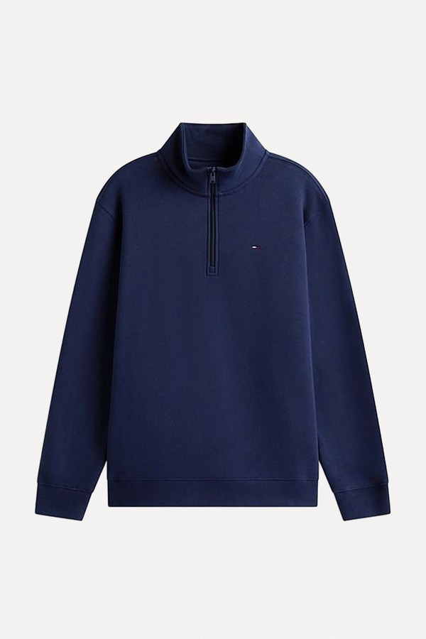 Tommy Flag Fleece Quarter-Zip Jumper