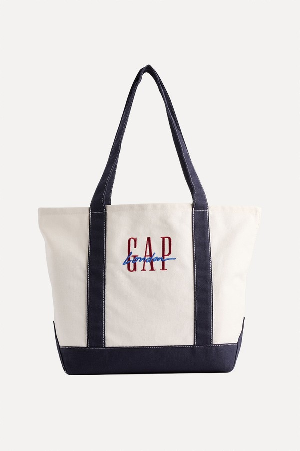 London Logo Canvas Tote Bag