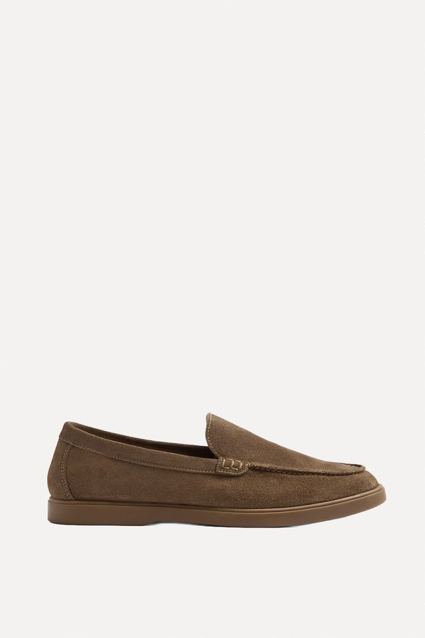 Lewisham Relaxed Suede Loafers from Moss