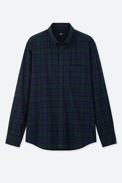 Flannel Regular Fit Checked Shirt from Uniqlo