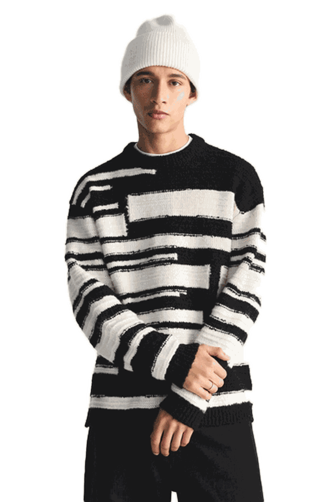 Colour Block Striped Sweater from Zara