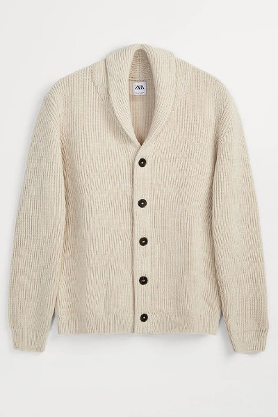 Cardigan With Shawl Collar from Zara