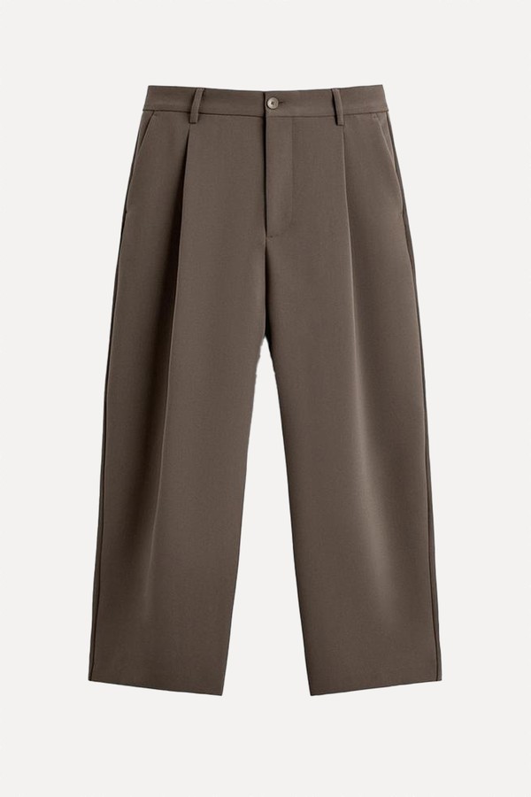 Relaxed Fit Pleated Trousers from Zara