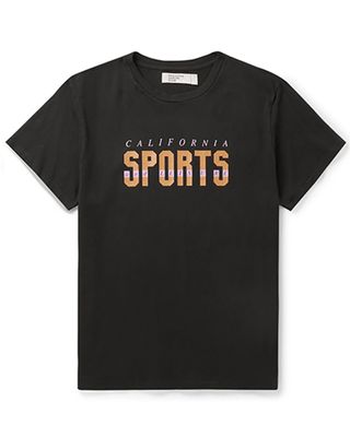 California Sports Printed Combed Cotton Jersey T-Shirt, £75 | Pasadena Leisure Club