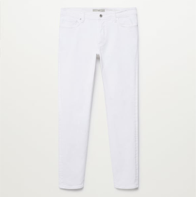 Slim Fit White Jan Jeans from Mango