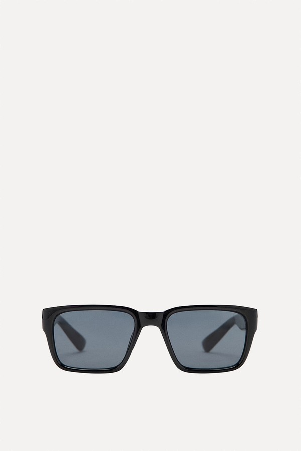 Rectangular-Frame Sunglasses