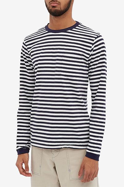 Long Sleeve Stripe Tee from Velva Sheen