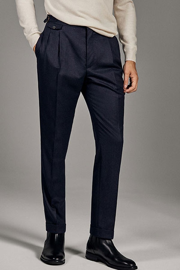 Wool Flannel Trousers