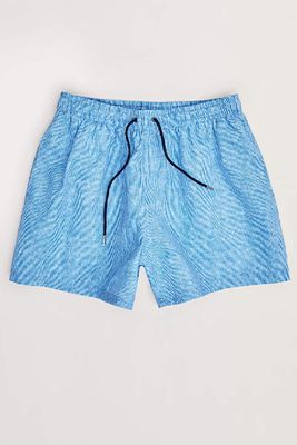 Microstripe Print Swim Shorts from Massimo Dutti