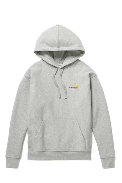 American Script Logo-Embroidered Cotton-Blend Jersey Hoodie  from Carhartt Wip 