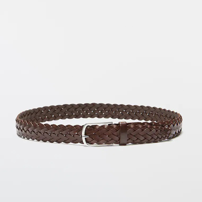 Braided Leather belt from Massimo Dutti