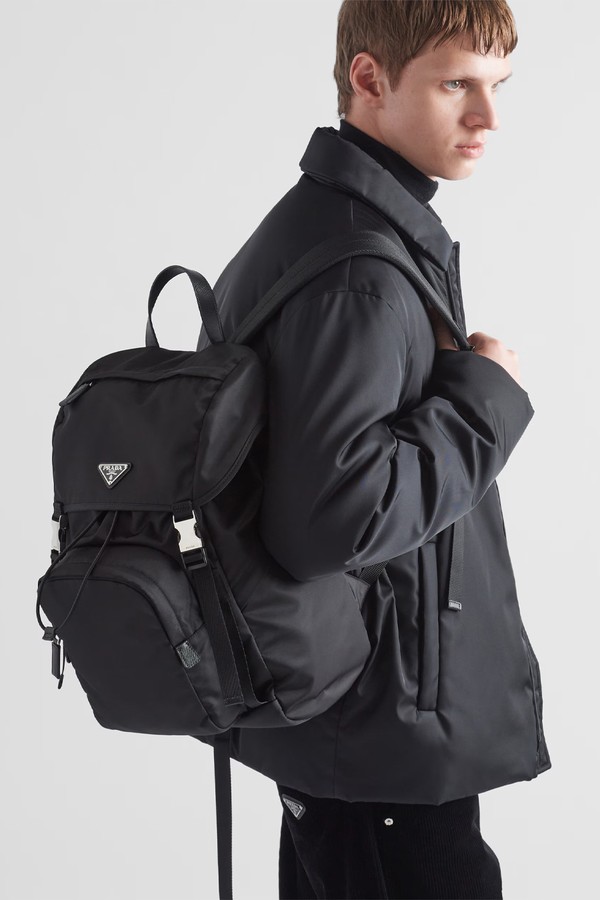 Re-Nylon & Saffiano Leather Backpack from Prada