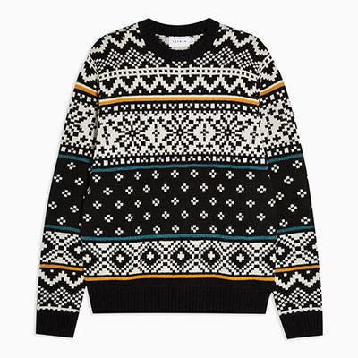 Christmas Alpine Fair Isle Jumper from Topman