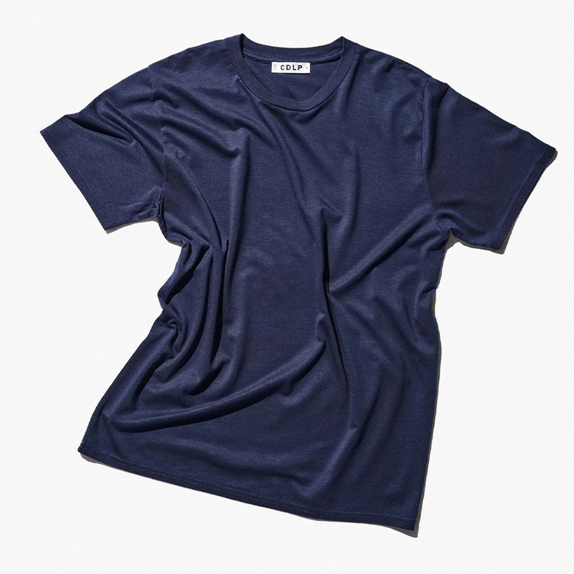 Crew Neck T Shirt In Navy Blue