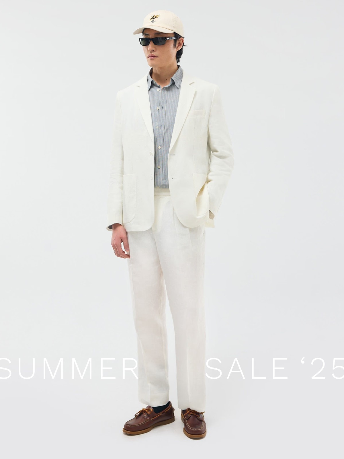 Relaxed Tailored Linen Blazer