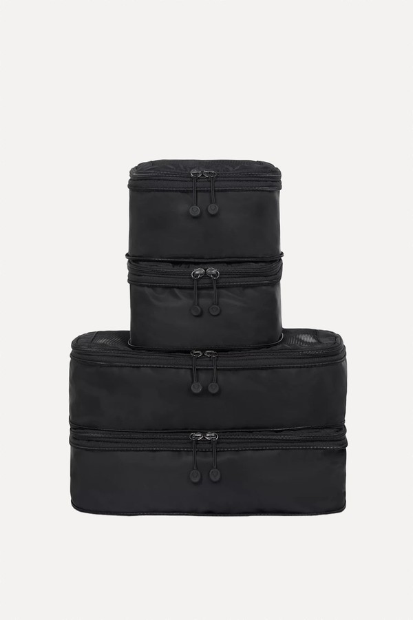 Pack Of Four Chelsea Zipped Woven Travel Cubes from Antler