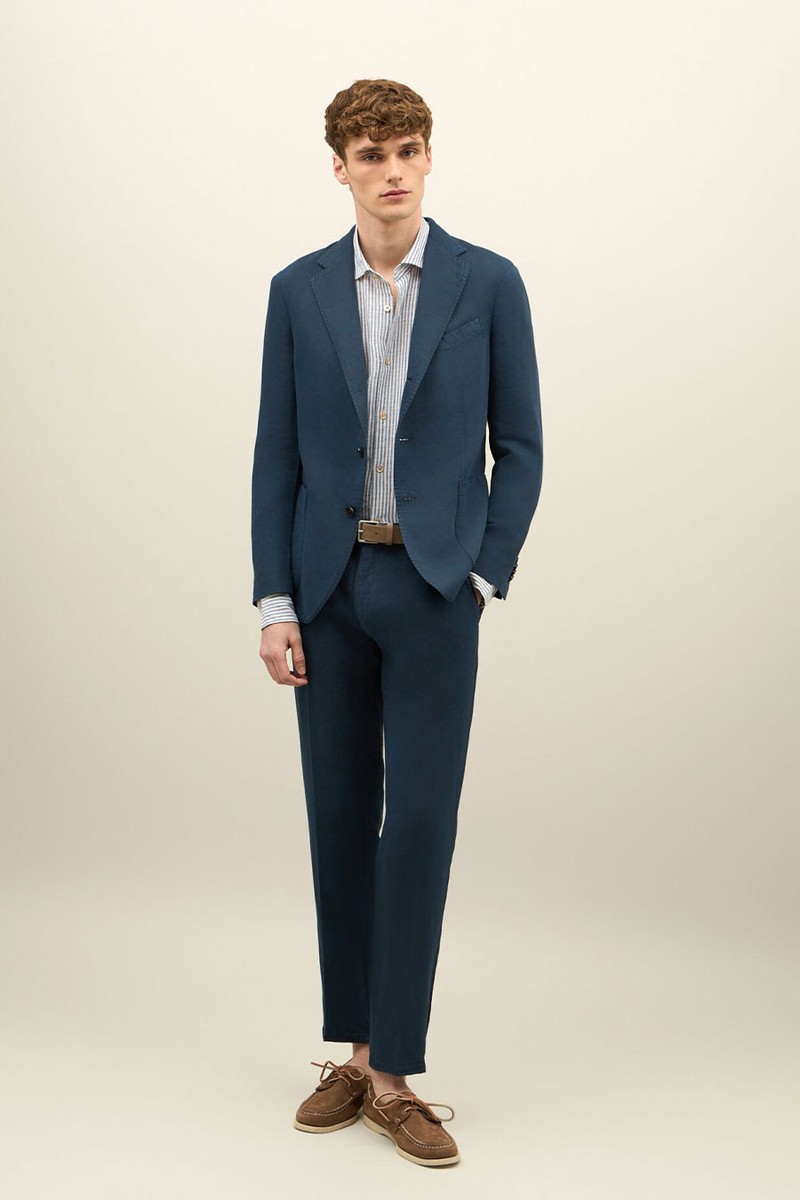 Cotton Linen Satin Dover Suit from Boglioli