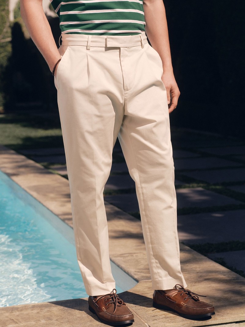 N. Premium Regular Tapered Fit Smart Cotton Chino Trousers